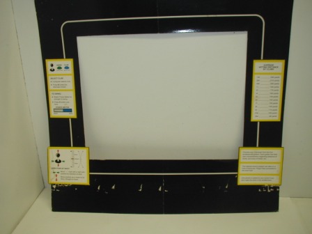 Unknown Golf Game 19 Inch Monitor Cardboard Bezel (Item #18) (Outside Dimensions 23 3/4 X 23 3/8) $19.99